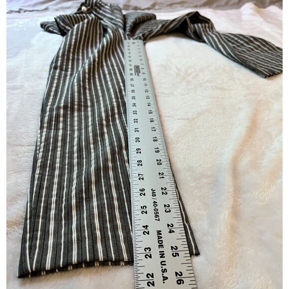 Pinkyotto Womens Striped High-Waisted Ankle Pants Size Small Black/White Casual - Picture 8 of 10